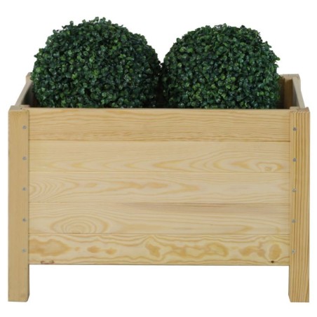 Prostokątna donica RDS-4-2 z surowego drewna sosnowego