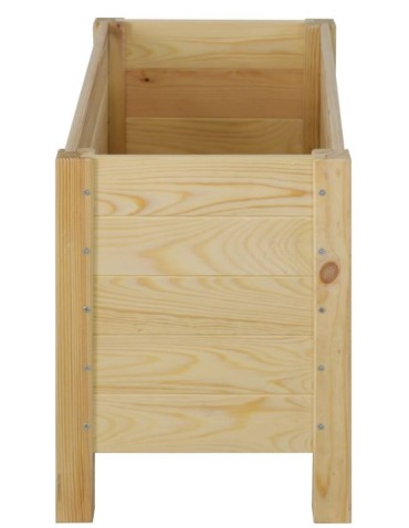 Kwietniki i donice - Prostokątna donica RDS-4-2 z surowego drewna sosnowego - product 4