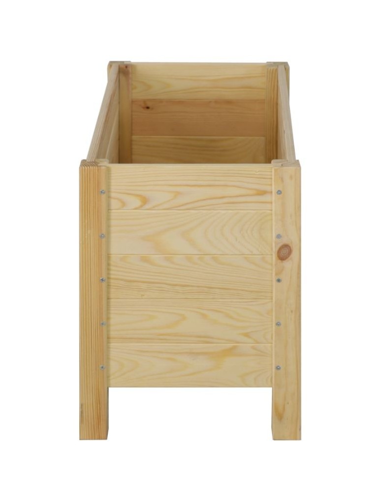 Kwietniki i donice - Prostokątna donica RDS-4-2 z surowego drewna sosnowego - product MODO24.PL 4