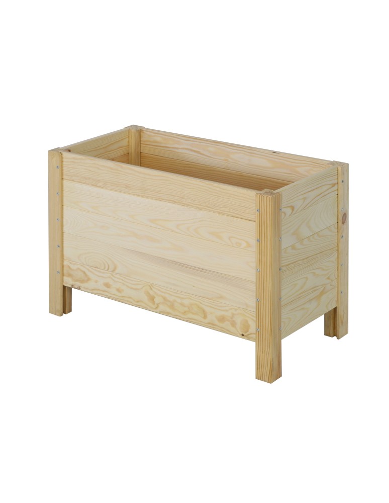 Kwietniki i donice - Prostokątna donica RDS-4-2 z surowego drewna sosnowego - product MODO24.PL 6