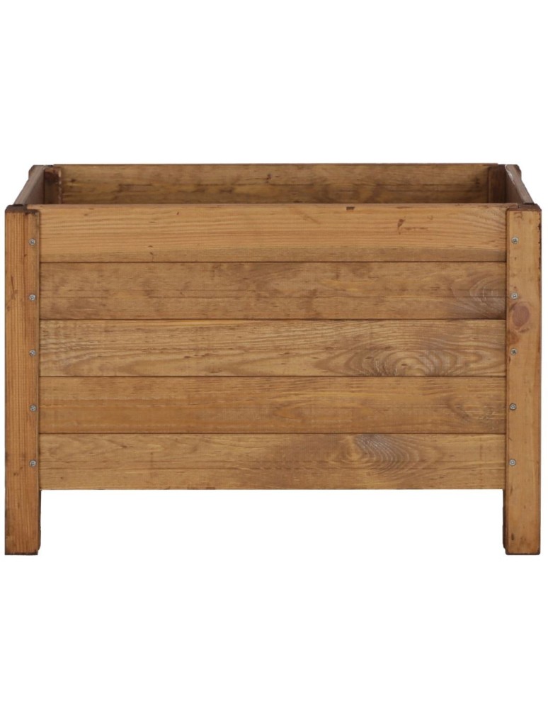 Kwietniki i donice - Prostokątna donica RDS-4-2 z drewna sosnowego · kolor brązowy - product MODO24.PL 4