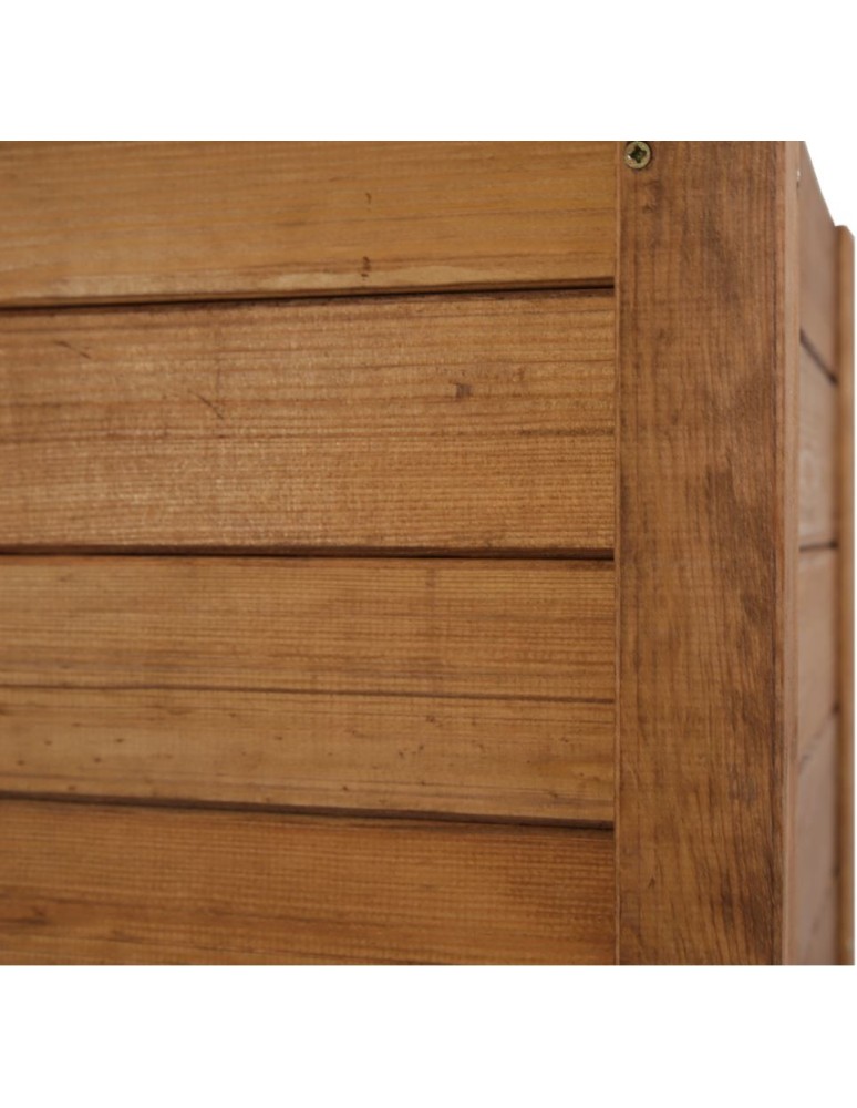 Kwietniki i donice - Prostokątna donica RDS-4-2 z drewna sosnowego · kolor brązowy - product MODO24.PL 5