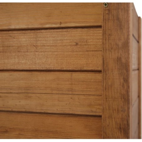 Prostokątna donica RDS-4-2 z drewna sosnowego · kolor brązowy