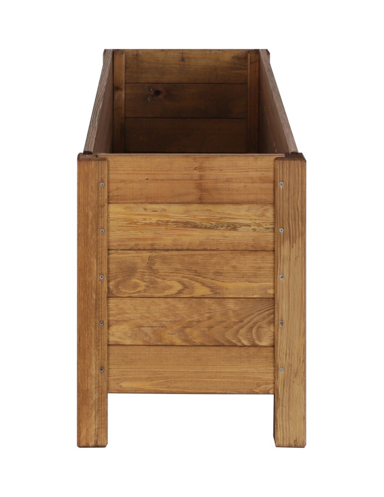 Kwietniki i donice - Prostokątna donica RDS-4-2 z drewna sosnowego · kolor brązowy - product MODO24.PL 6