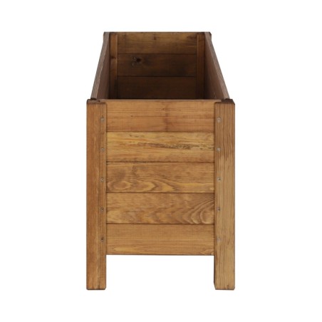 Prostokątna donica RDS-4-2 z drewna sosnowego · kolor brązowy