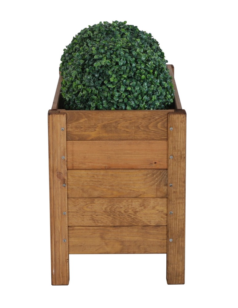 Kwietniki i donice - Prostokątna donica RDS-4-2 z drewna sosnowego · kolor brązowy - product MODO24.PL 7