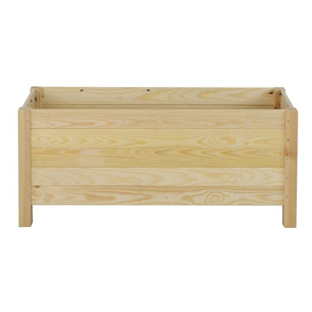 Duża donica sosnowa RDS-4-3 na kwiaty i rośliny zielone · surowe drewno