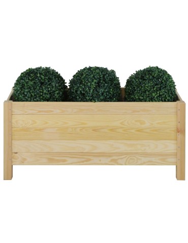 Kwietniki i donice - Duża donica sosnowa RDS-4-3 na kwiaty i rośliny zielone · surowe drewno - product 3