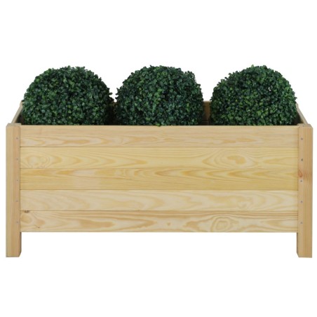 Duża donica sosnowa RDS-4-3 na kwiaty i rośliny zielone · surowe drewno