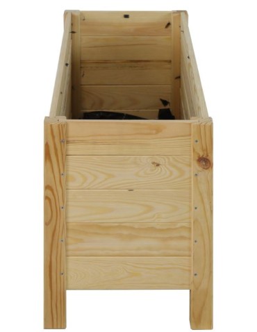 Kwietniki i donice - Duża donica sosnowa RDS-4-3 na kwiaty i rośliny zielone · surowe drewno - product 4