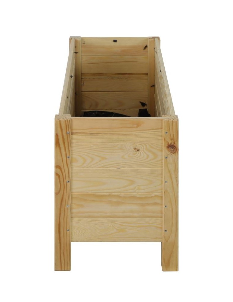 Kwietniki i donice - Duża donica sosnowa RDS-4-3 na kwiaty i rośliny zielone · surowe drewno - product MODO24.PL 4