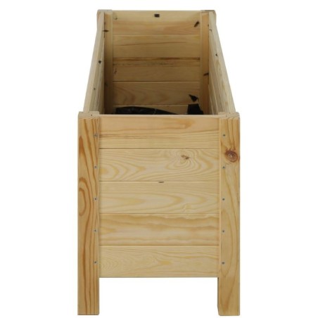 Duża donica sosnowa RDS-4-3 na kwiaty i rośliny zielone · surowe drewno