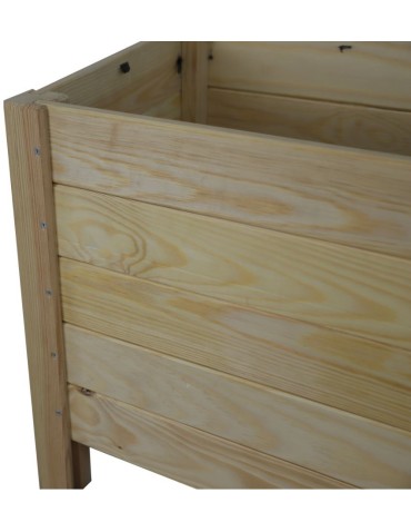 Kwietniki i donice - Duża donica sosnowa RDS-4-3 na kwiaty i rośliny zielone · surowe drewno - product 5