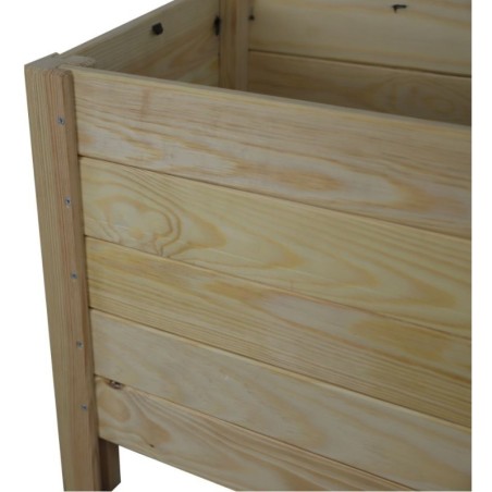 Duża donica sosnowa RDS-4-3 na kwiaty i rośliny zielone · surowe drewno