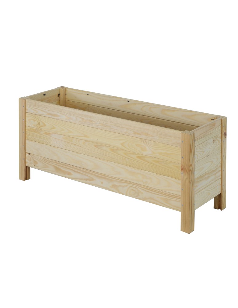 Kwietniki i donice - Duża donica sosnowa RDS-4-3 na kwiaty i rośliny zielone · surowe drewno - product MODO24.PL 6