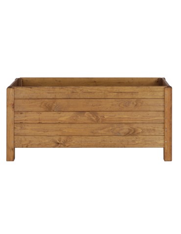 Duża donica sosnowa RDS-4-3 na kwiaty i rośliny zielone · kolor brązowy - product 2