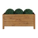 Duża donica sosnowa RDS-4-3 na kwiaty i rośliny zielone · kolor brązowy