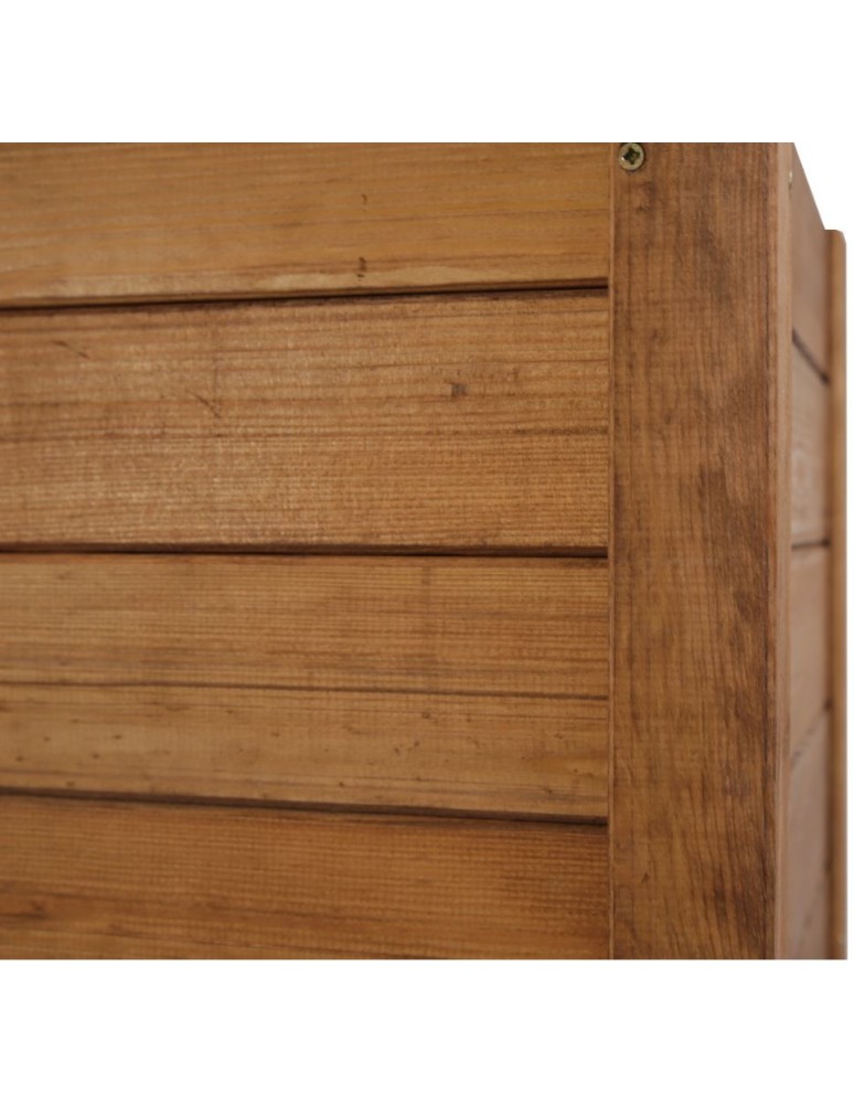 Kwietniki i donice - Duża donica sosnowa RDS-4-3 na kwiaty i rośliny zielone · kolor brązowy - product MODO24.PL 5