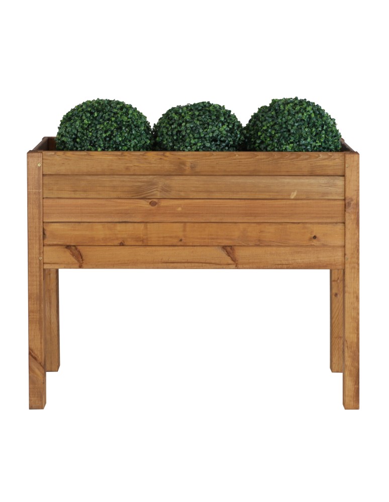 Kwietniki i donice - Donica sosnowa na nogach RDS-5-3 · impregnowana na brąz - product MODO24.PL 3