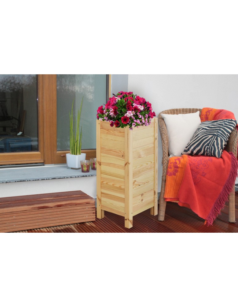 Kwietniki i donice - Wysoka donica sosnowa RDS-7-1 · nieimpregnowana - product MODO24.PL 3