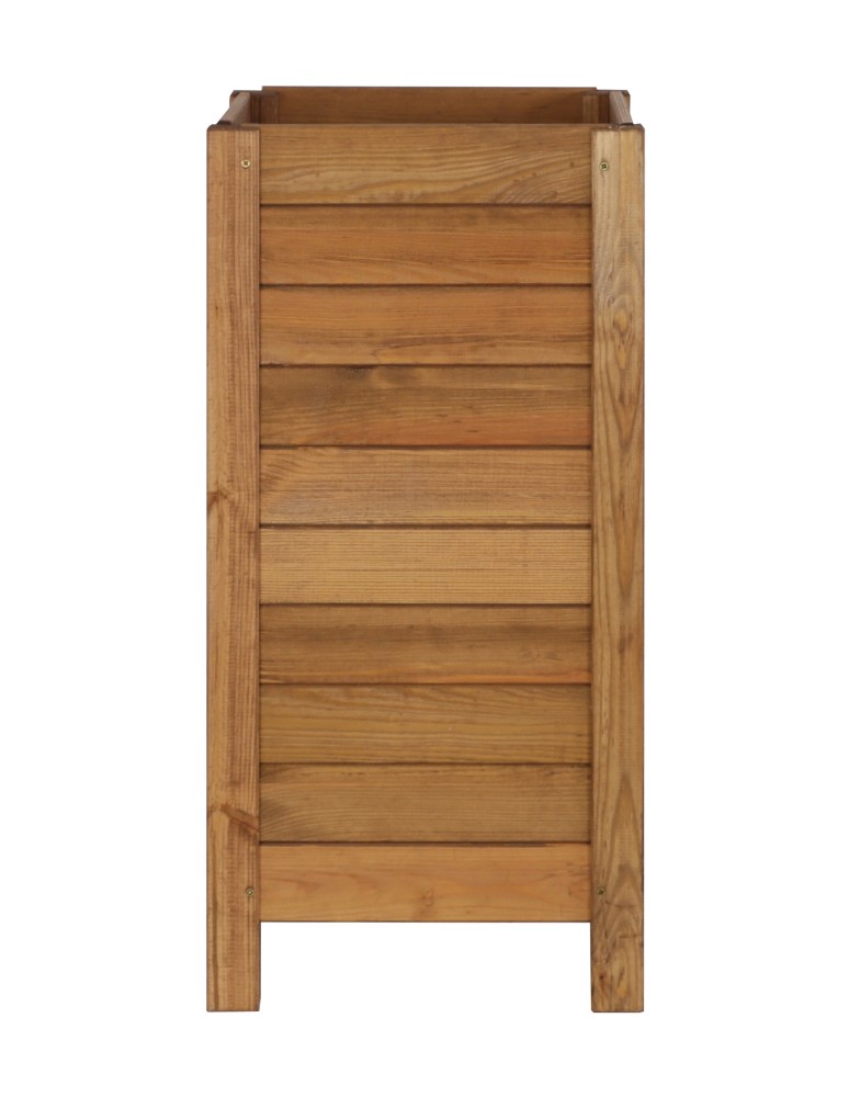 Kwietniki i donice - Brązowa drewniana doniczka na balkon RDS-7-1 - product MODO24.PL 2