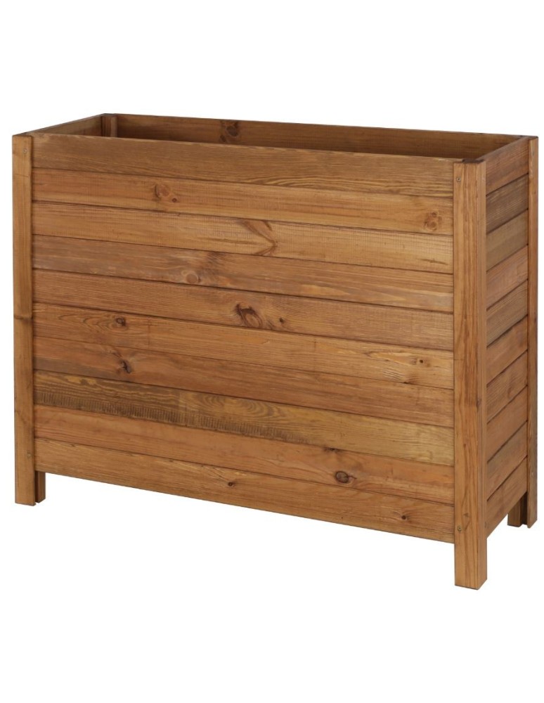 Kwietniki i donice - Duża donica sosnowa RDS-7-3 · kolor brązowy - product MODO24.PL 3