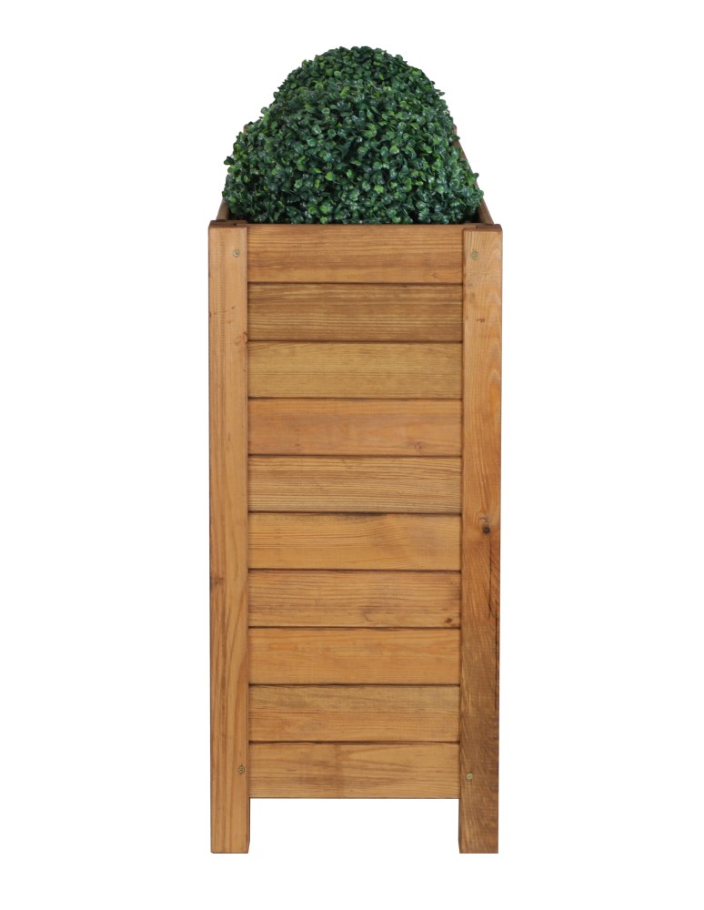 Kwietniki i donice - Duża donica sosnowa RDS-7-3 · kolor brązowy - product MODO24.PL 4