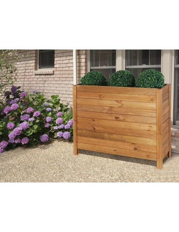 Kwietniki i donice - Duża donica sosnowa RDS-7-3 · kolor brązowy - product 6