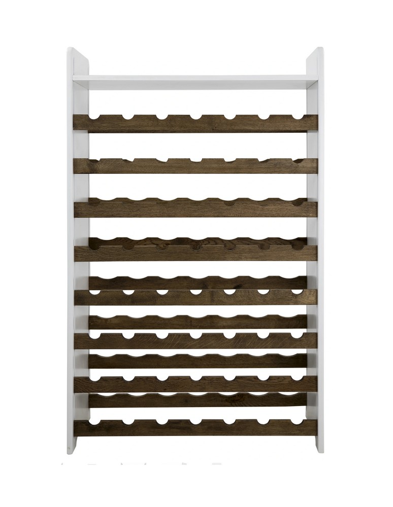 Seria RW-20 - Regał na wino RW-20-56 P z półką do degustacji · palony dąb - product MODO24.PL 2