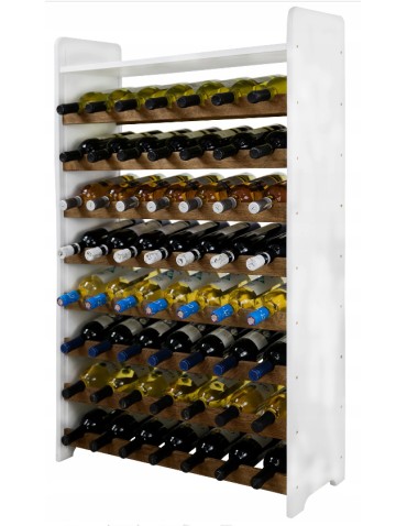 Seria RW-20 - Regał na wino RW-20-56 P z półką do degustacji · palony dąb - product 3
