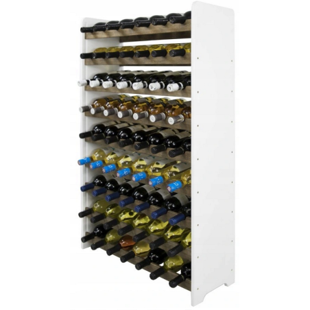 Regał na wino RW-20-63 · dębowe opalane leżnie