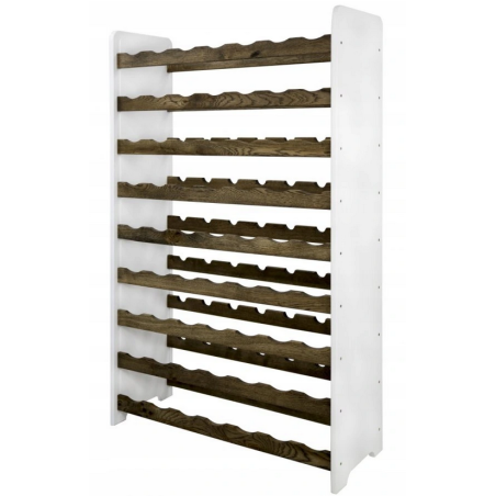 Regał na wino RW-20-63 · dębowe opalane leżnie