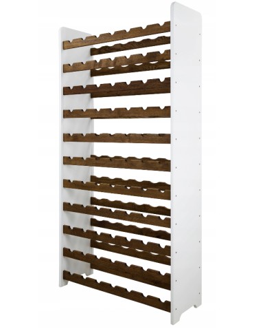 Regał na wino RW-20-77 · dębowe opalane leżnie