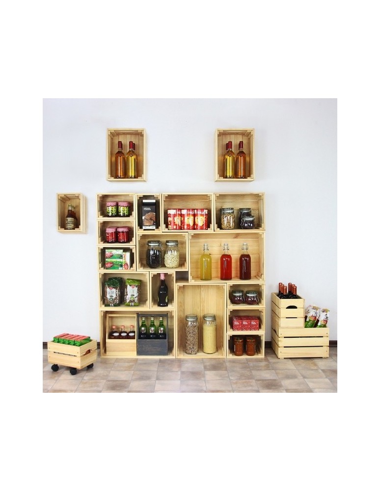 Skrzynie i ławki - Skrzynka Sosnowa SD-2-40x30 Szara - product MODO24.PL 8