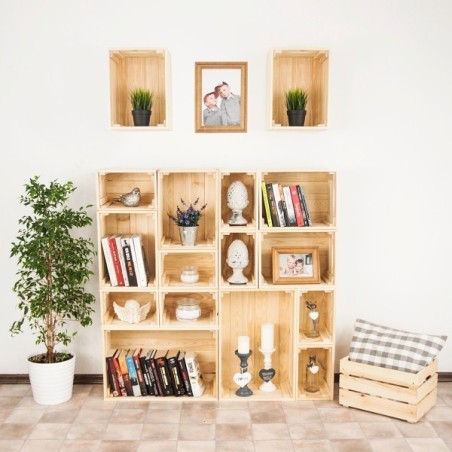 Skrzynka sosnowa SD-2-60x40 brązowa