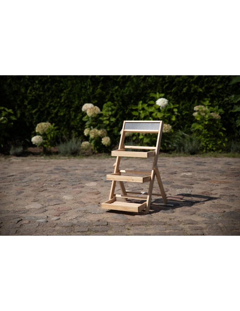 Kwietniki i donice - Dekoracyjny stojak sosnowy RDEZ_070X39X48_NAPT - product MODO24.PL 3