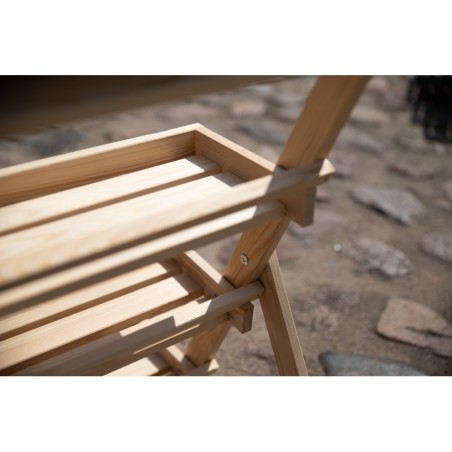 Dekoracyjny stojak sosnowy RDEZ_070X39X48_NAPT