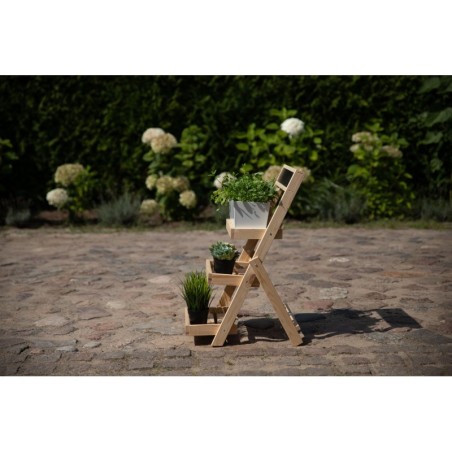 Dekoracyjny stojak sosnowy RDEZ_070X39X48_NAPT