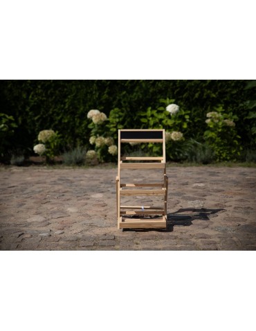 Kwietniki i donice - Dekoracyjny stojak sosnowy RDEZ_070X39X48_NAPT - product 7