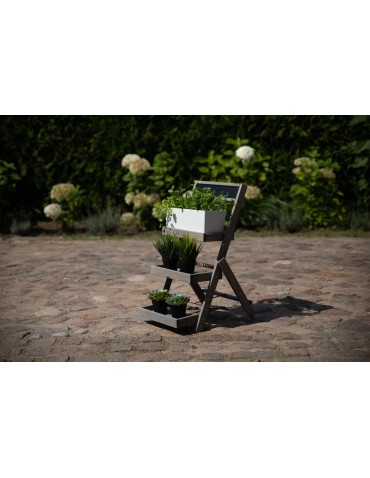 Uniwersalny stojak RDEZ w kolorze szarym na kwiaty · zioła · książki · dekoracje - product 2