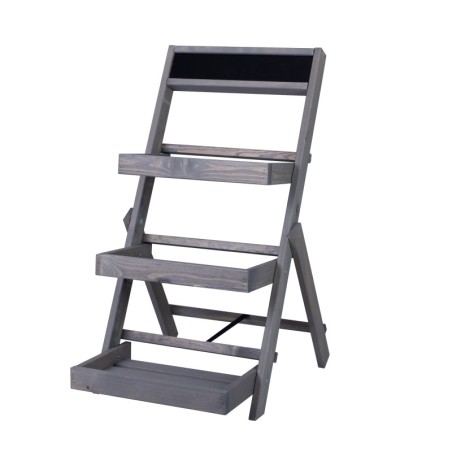 Uniwersalny stojak RDEZ w kolorze szarym na kwiaty · zioła · książki · dekoracje