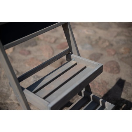 Uniwersalny stojak RDEZ w kolorze szarym na kwiaty · zioła · książki · dekoracje