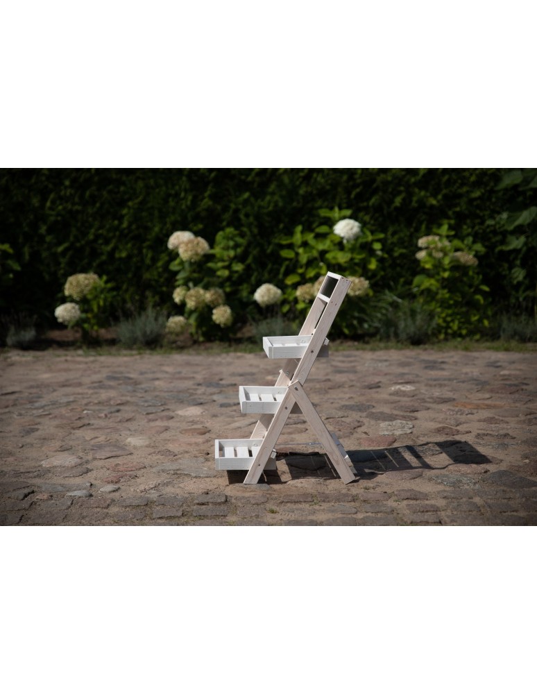 Kwietniki i donice - Oryginalny stojak RDEZ w kolorze białym na zioła · kwiaty · ozdoby · książki - product MODO24.PL 2