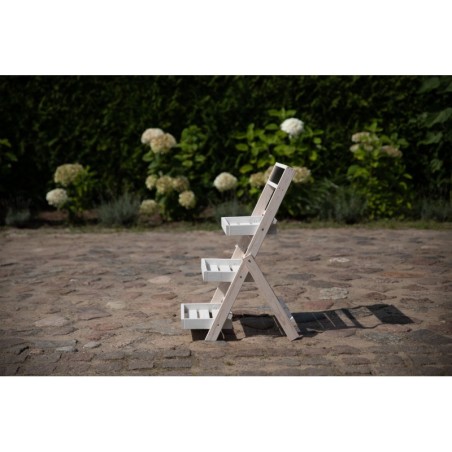 Oryginalny stojak RDEZ w kolorze białym na zioła · kwiaty · ozdoby · książki