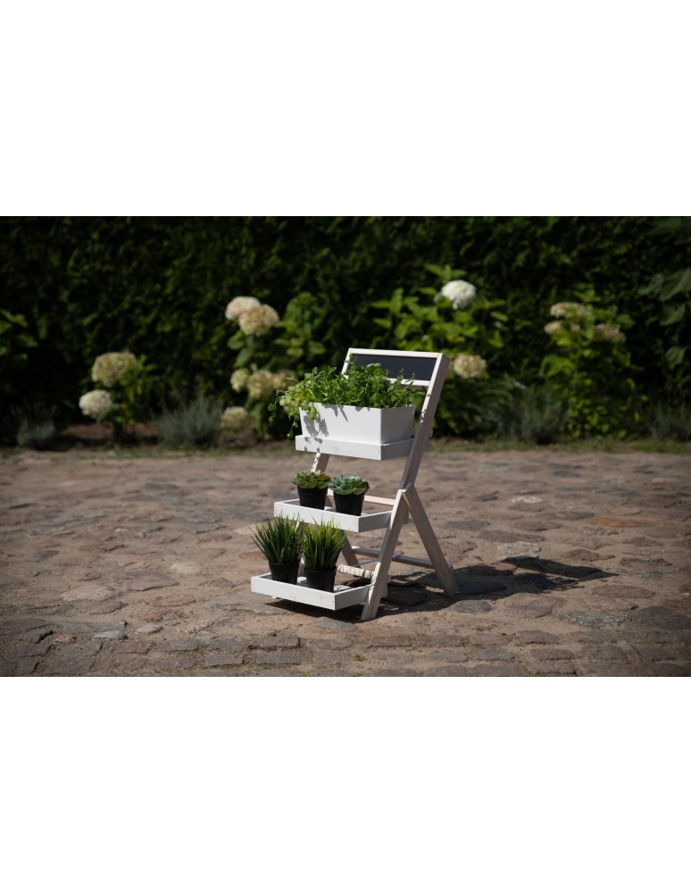Kwietniki i donice - Oryginalny stojak RDEZ w kolorze białym na zioła · kwiaty · ozdoby · książki - product MODO24.PL 4