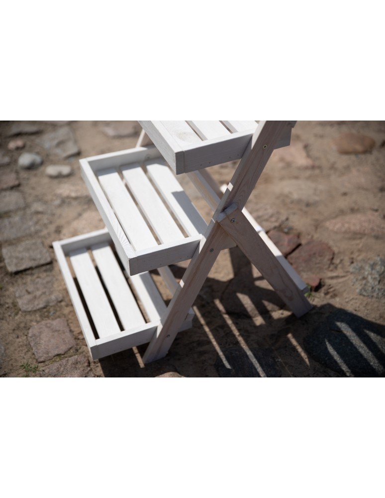 Kwietniki i donice - Oryginalny stojak RDEZ w kolorze białym na zioła · kwiaty · ozdoby · książki - product MODO24.PL 6