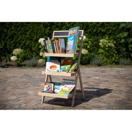 Uniwersalny stojak/etażerka RDEZ z surowego drewna sosnowego