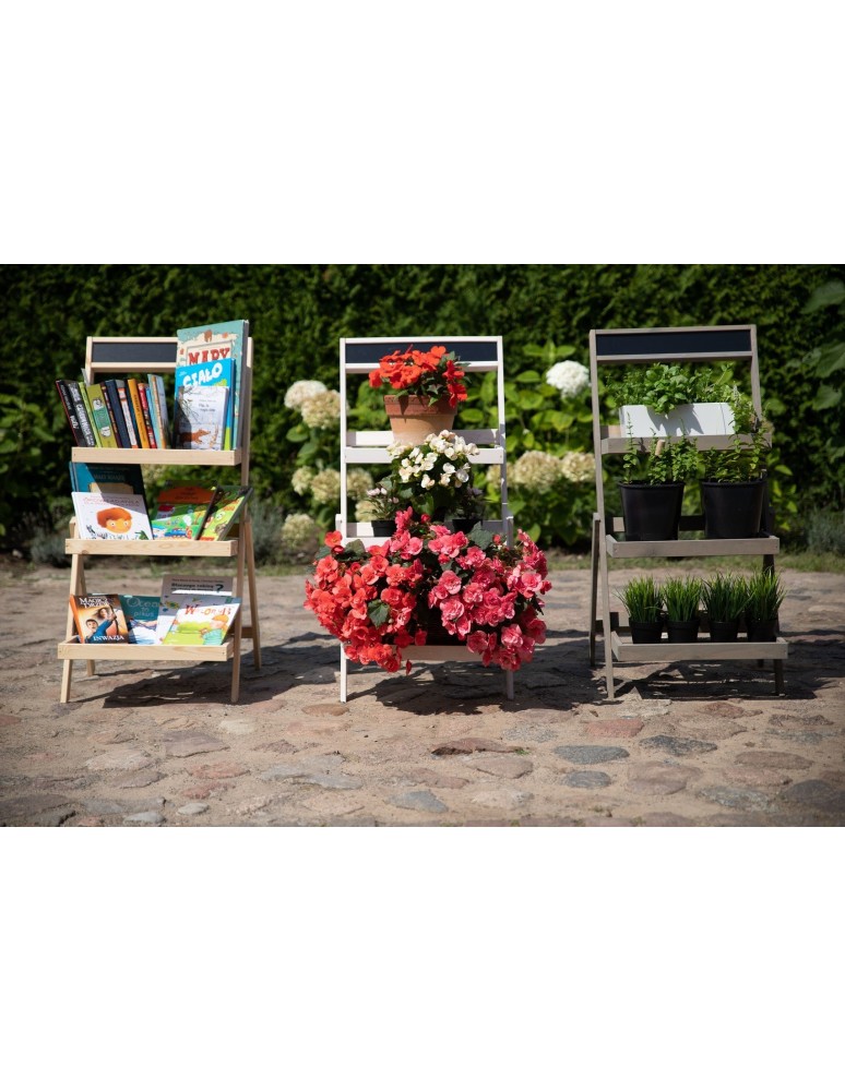 Kwietniki i donice - Uniwersalny stojak/etażerka RDEZ z surowego drewna sosnowego - product MODO24.PL 2