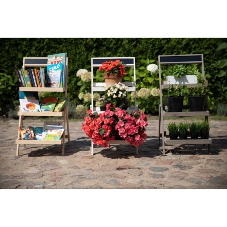 Uniwersalny stojak/etażerka RDEZ z surowego drewna sosnowego