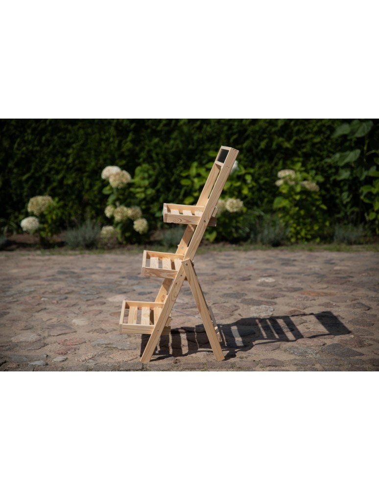 Kwietniki i donice - Uniwersalny stojak/etażerka RDEZ z surowego drewna sosnowego - product MODO24.PL 5